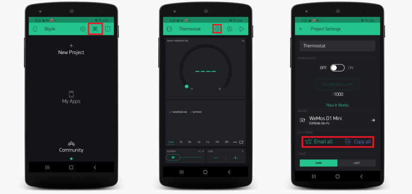 Blynk OpenTherm Thermostat Project
